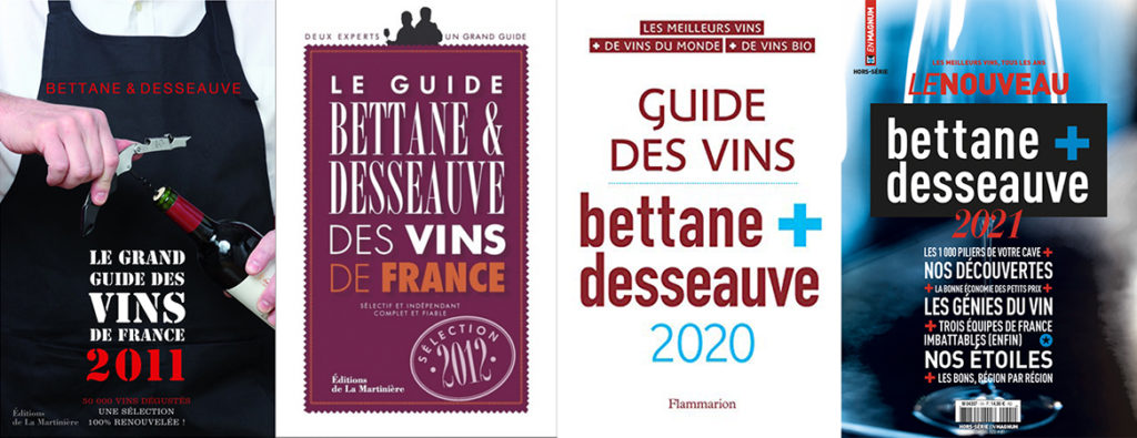 Verschiedene Nachfolgebände von Bettane & Desseauve