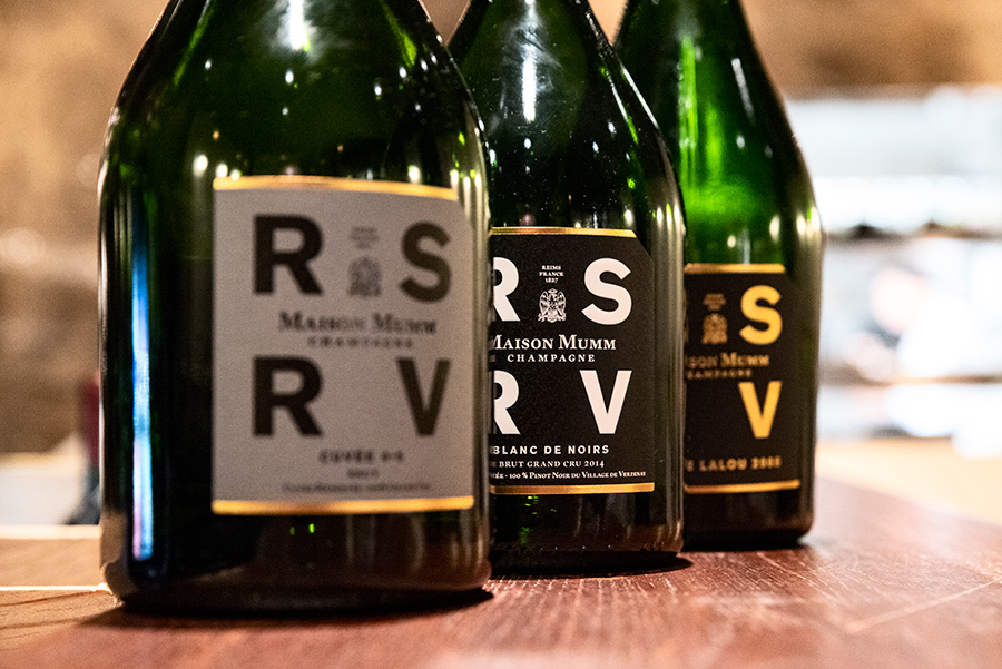 Drei Champagner aus der RSRV-Kollektion von Mumm